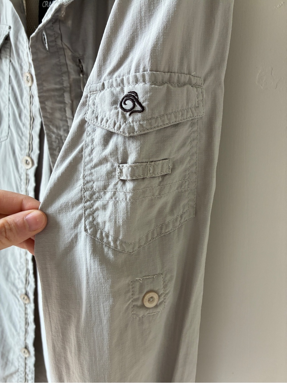 Craghoppers National Geographic Lightweight Travel Shirt - Light Khaki - Picture 4 of 5